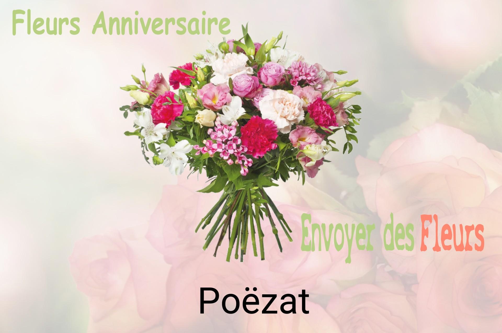 Bouquet de fleurs d’anniversaire livré à Poëzat