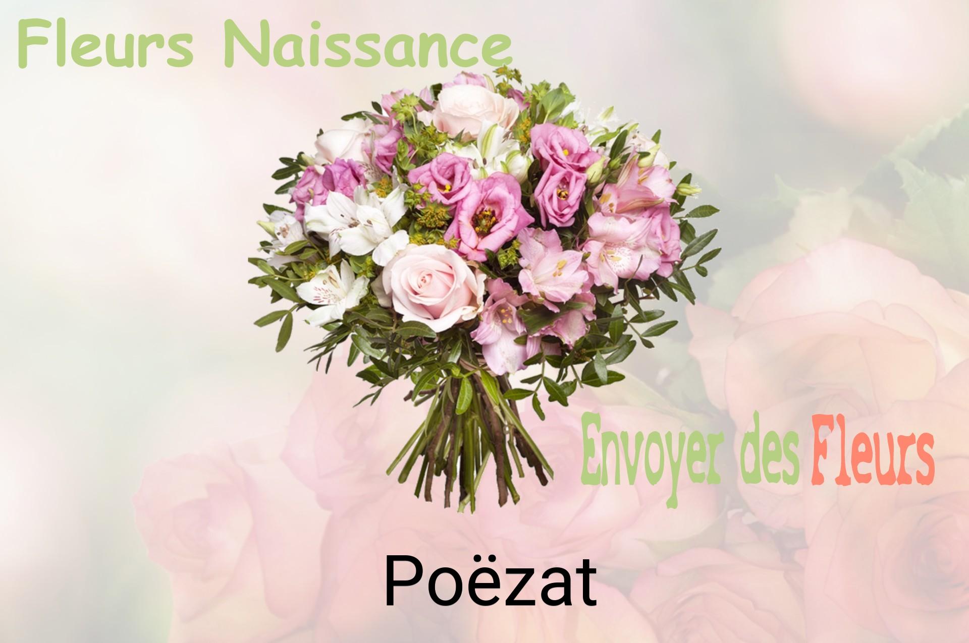 Bouquet de fleurs de naissance livré à Poëzat